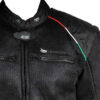 Giubbino Giudici Traforato Estivo Smanicabile Modello Italian Flag Nero Foto 3